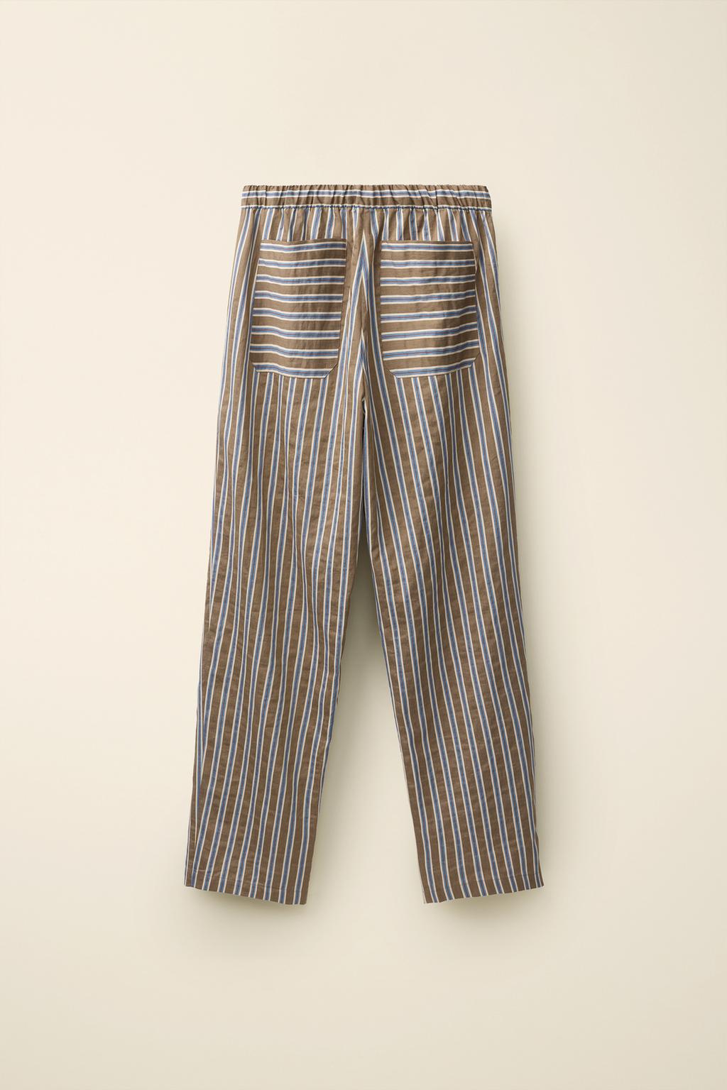 Брюки из льняной смеси в полоску, созданные caramel london x zara
