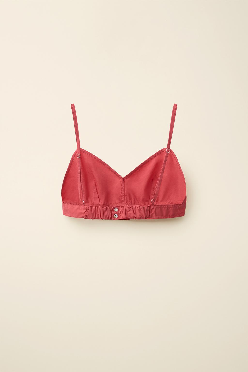 Топ из поплина created by caramel london x zara