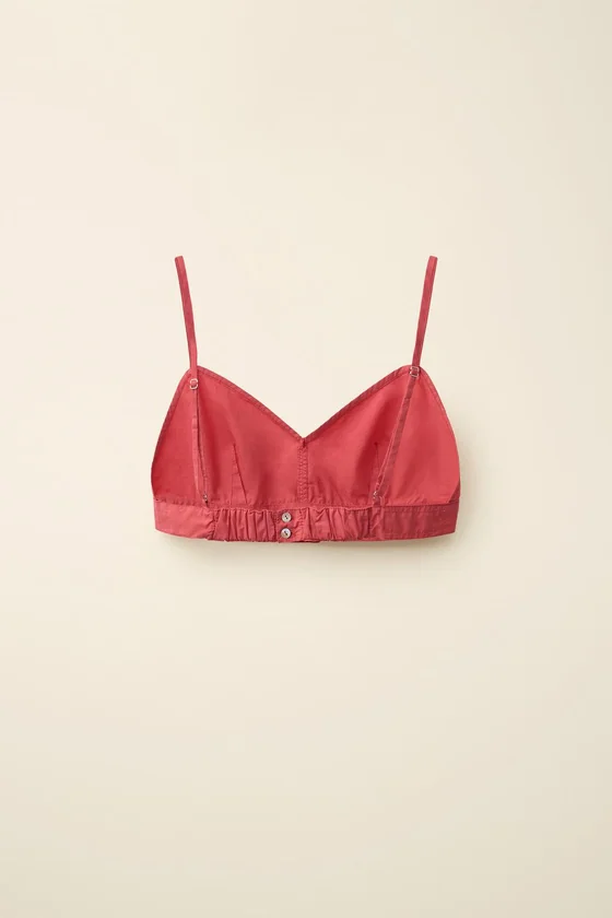 Топ из поплина created by caramel london x zara