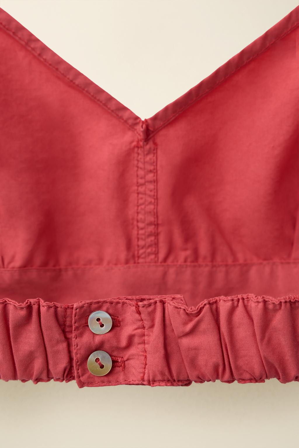 Топ из поплина created by caramel london x zara