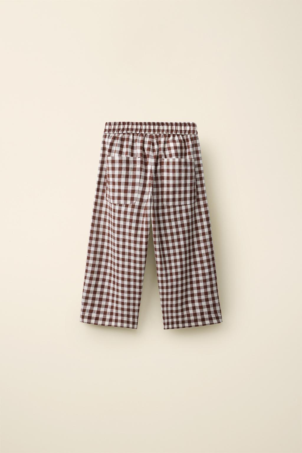 Брюки в клетку gingham созданные caramel london x zara
