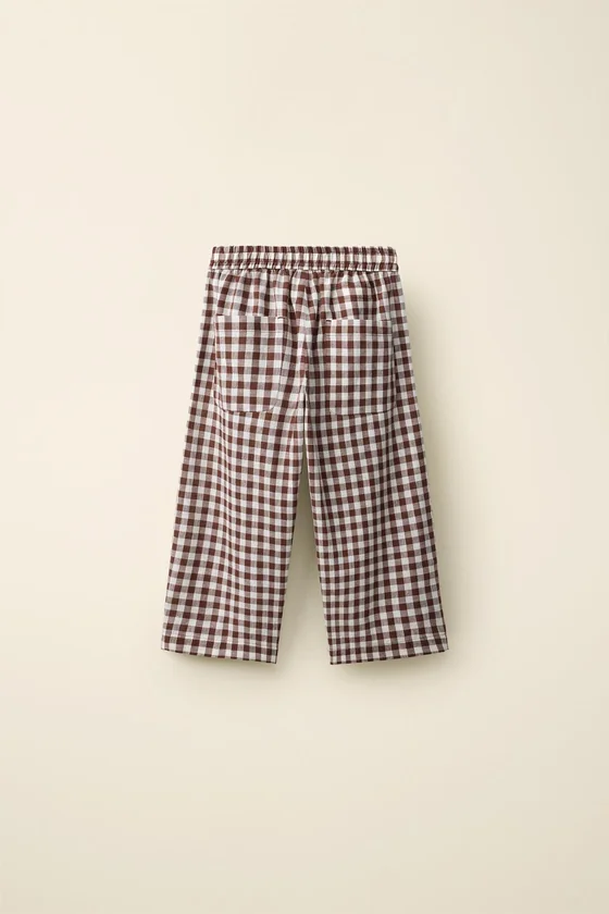 Брюки в клетку gingham созданные caramel london x zara