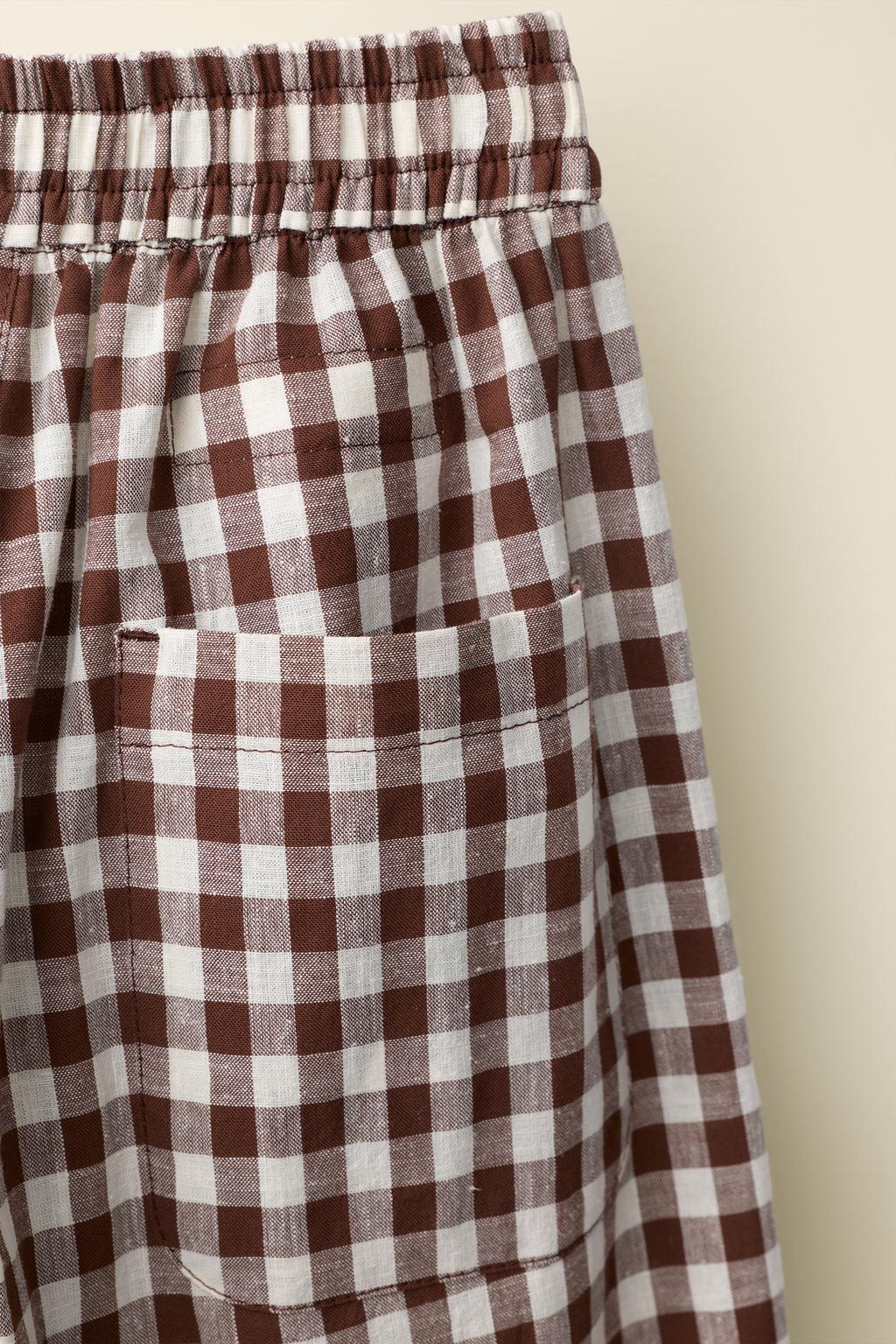 Брюки в клетку gingham созданные caramel london x zara