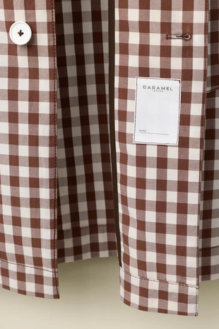 Длинный тренч в клетку от caramel london x zara- Заказать в России