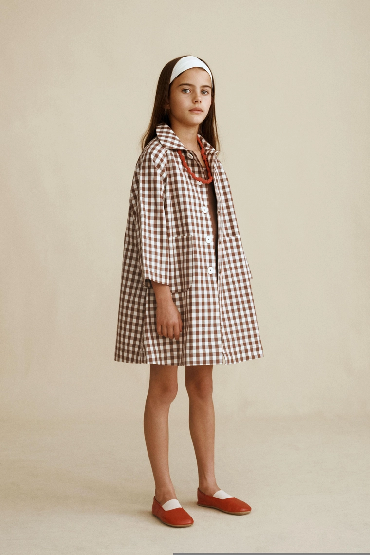 Длинный тренч в клетку из коллекции caramel london x zara