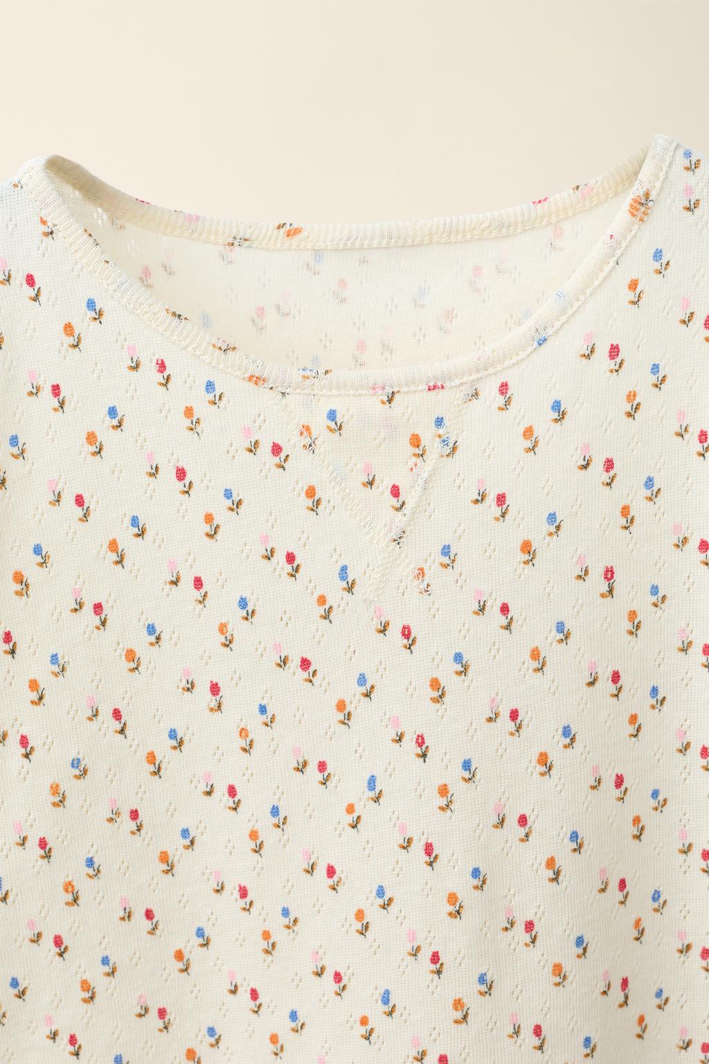 Футболка pointelle с принтом тюльпанов, созданная caramel london x zara