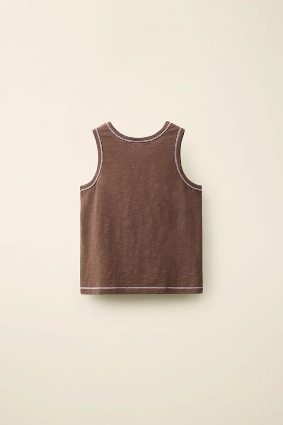 Футболка с декоративной строчкой из коллекции caramel london x zara