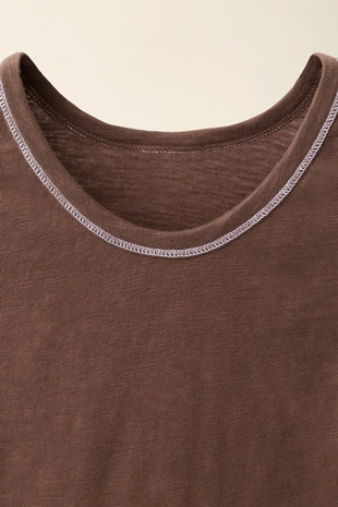 Футболка с декоративной строчкой из коллекции caramel london x zara