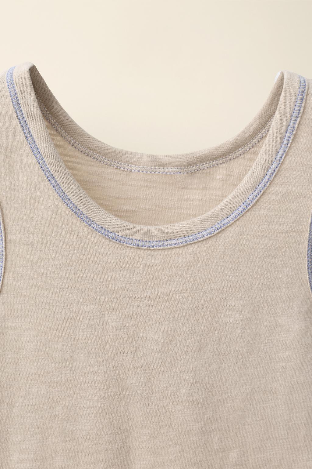 Футболка с контрастной отстрочкой, созданная caramel london x zara