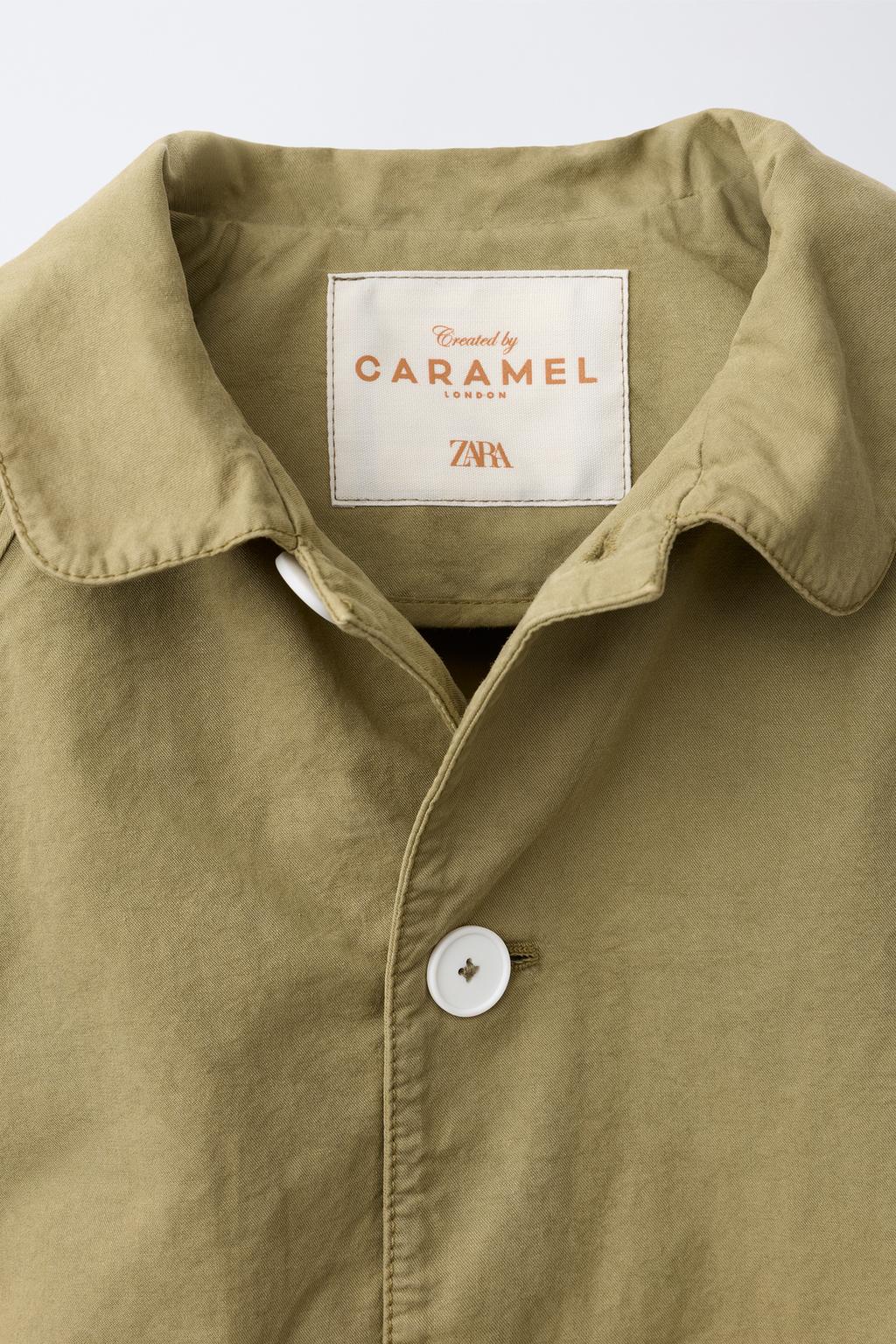 Короткий тренч с воротником пьер-карден, созданный caramel london х zara