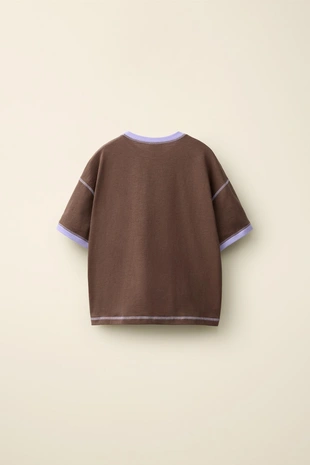 Футболка с контрастной прострочкой от caramel london x zara- Заказать в России