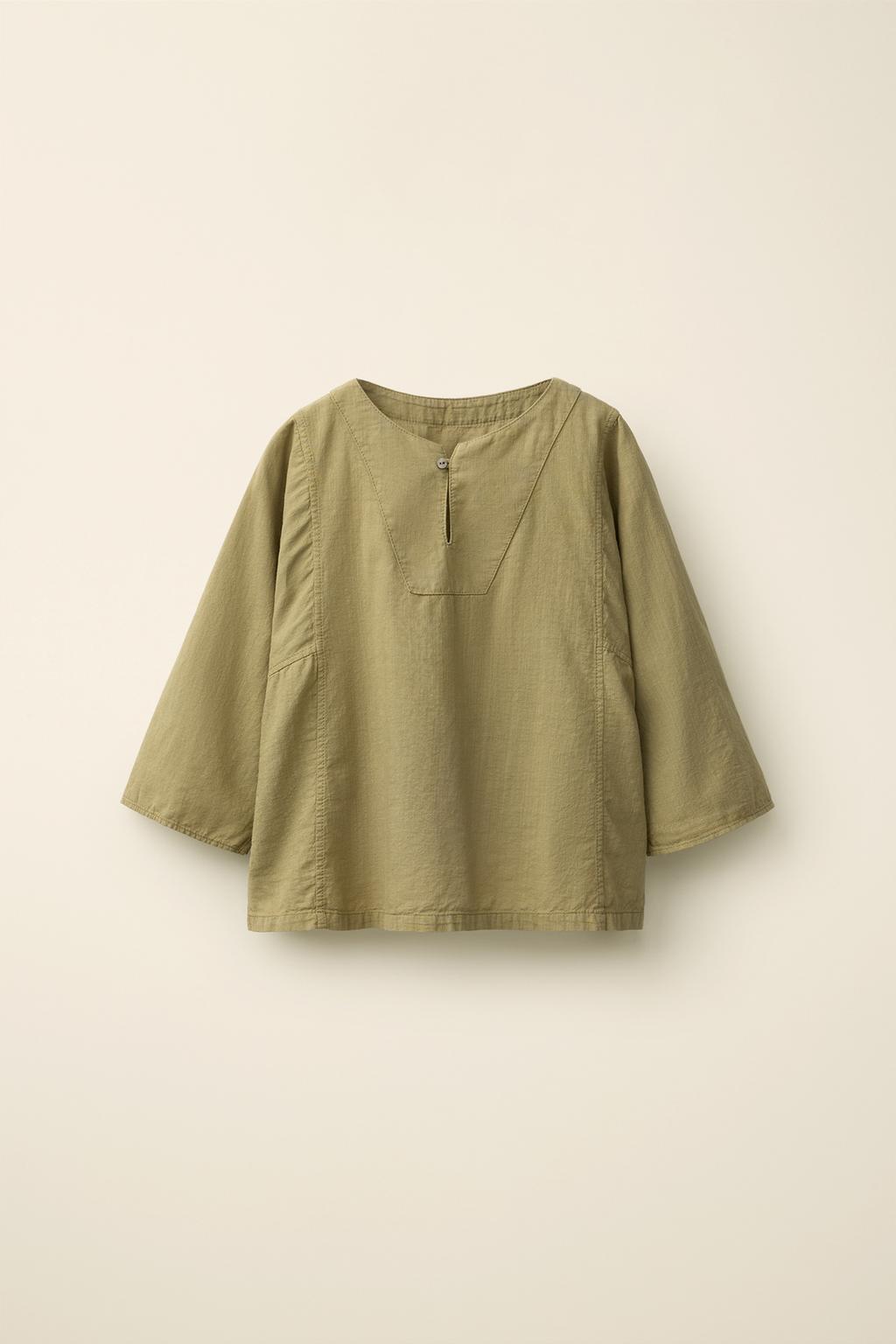 Рубашка с воротником-стойкой из коллекции caramel london x zara
