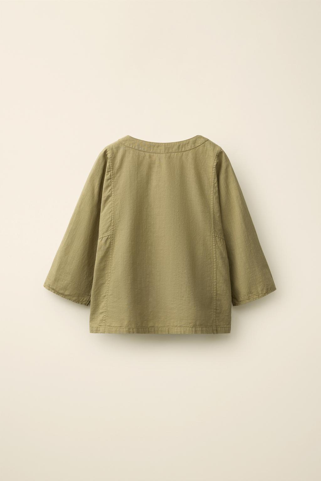 Рубашка с воротником-стойкой из коллекции caramel london x zara