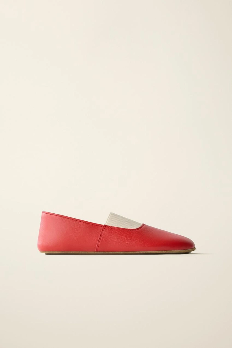 Кожаные балетки created by caramel london x zara