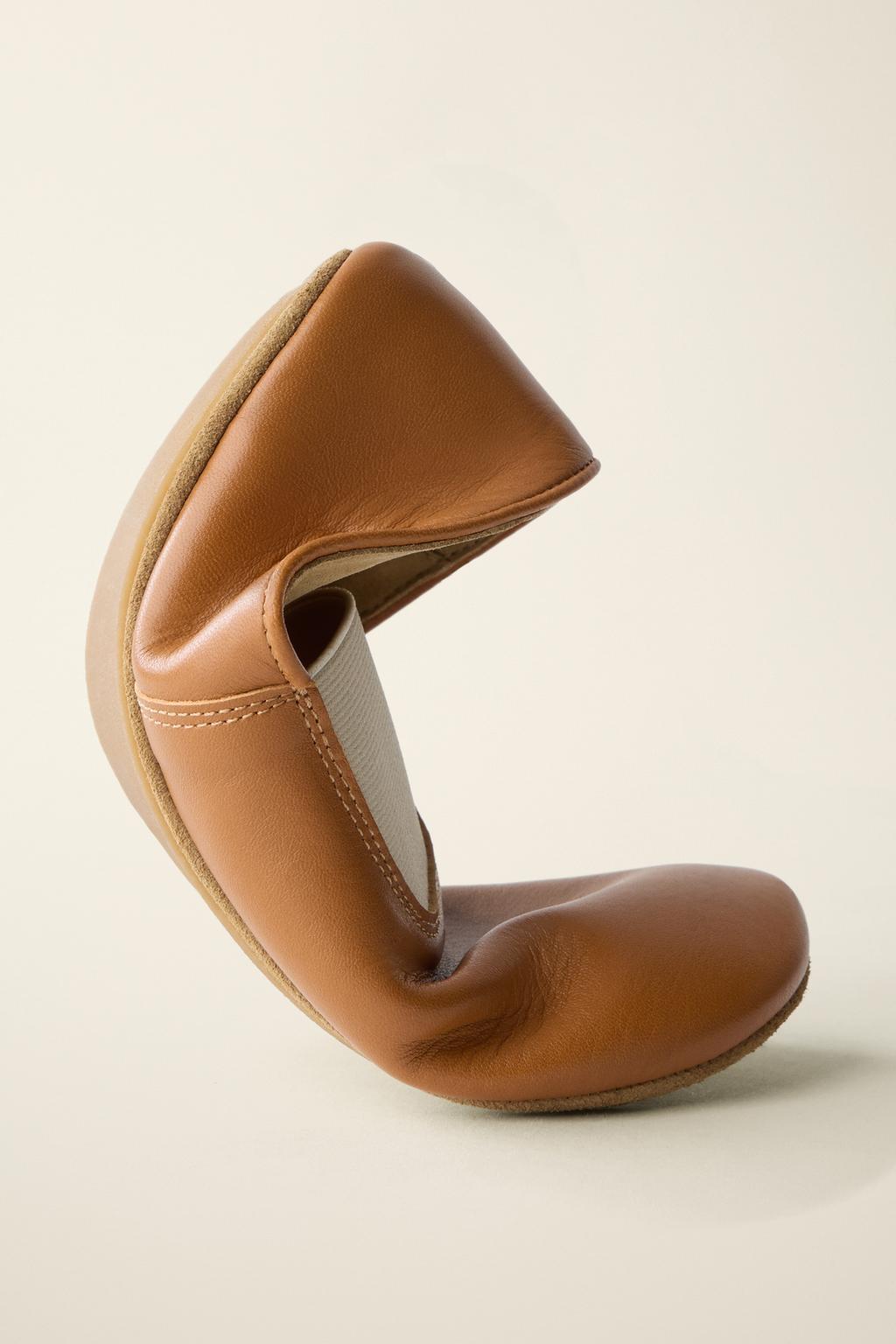 Кожаные балетки leather ballet flats от caramel london x zara