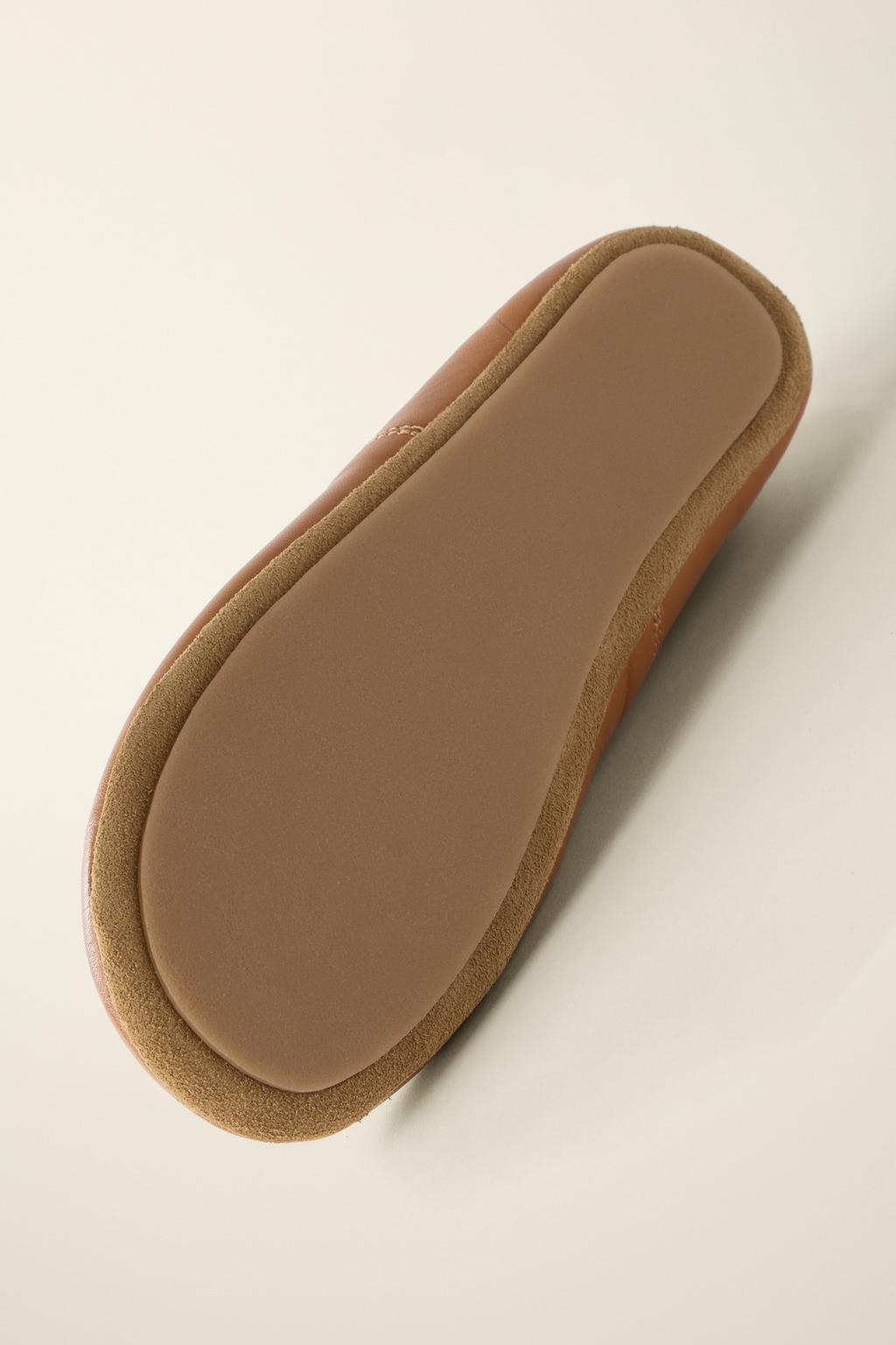 Кожаные балетки leather ballet flats от caramel london x zara