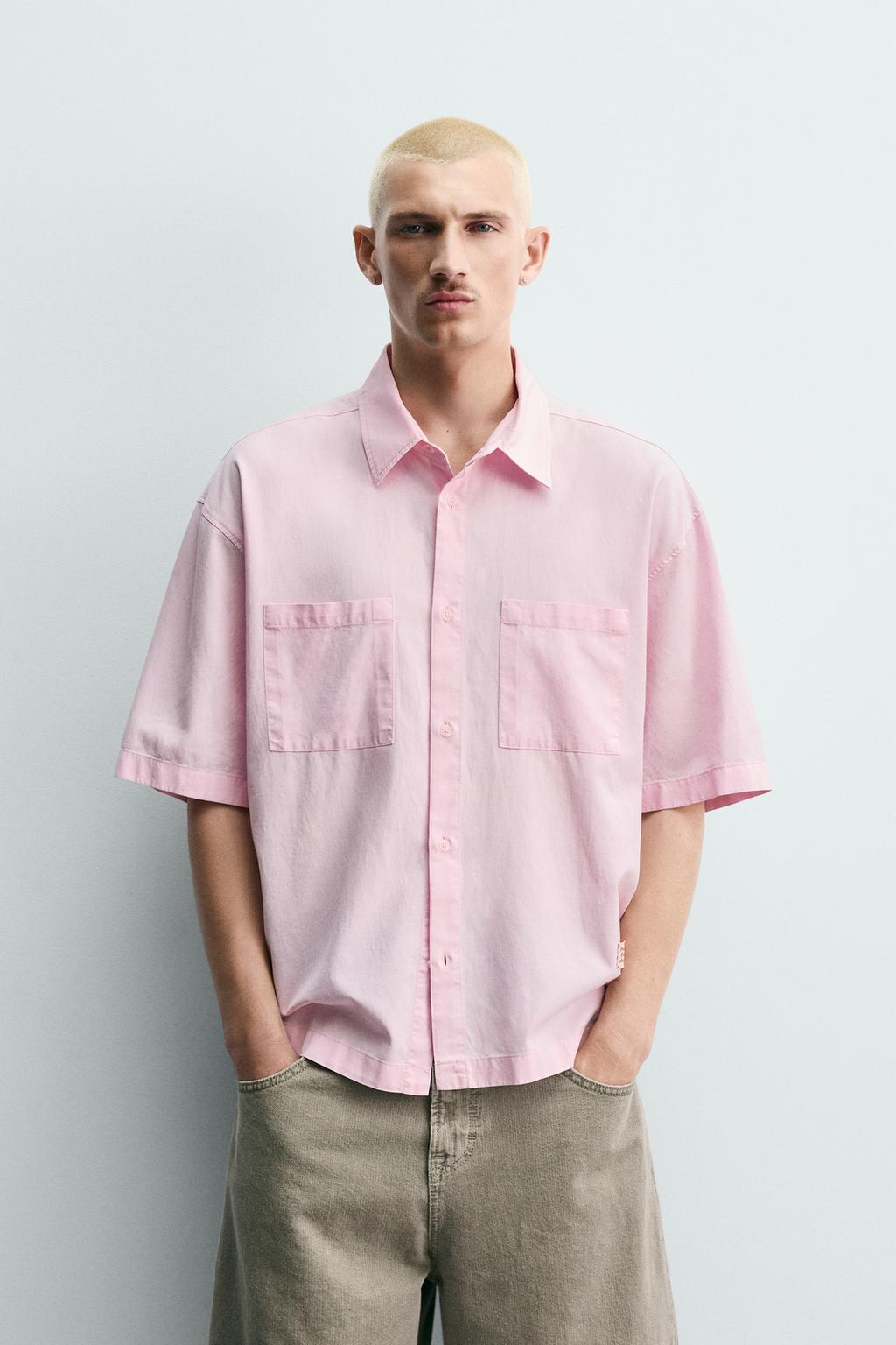 РУБАШКА BOXY FIT С НАДПИСЯМИ