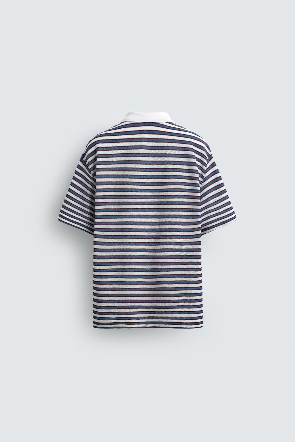 ПОЛО JACQUARD В ПОЛОСКУ С ВЫШИВКОЙ
