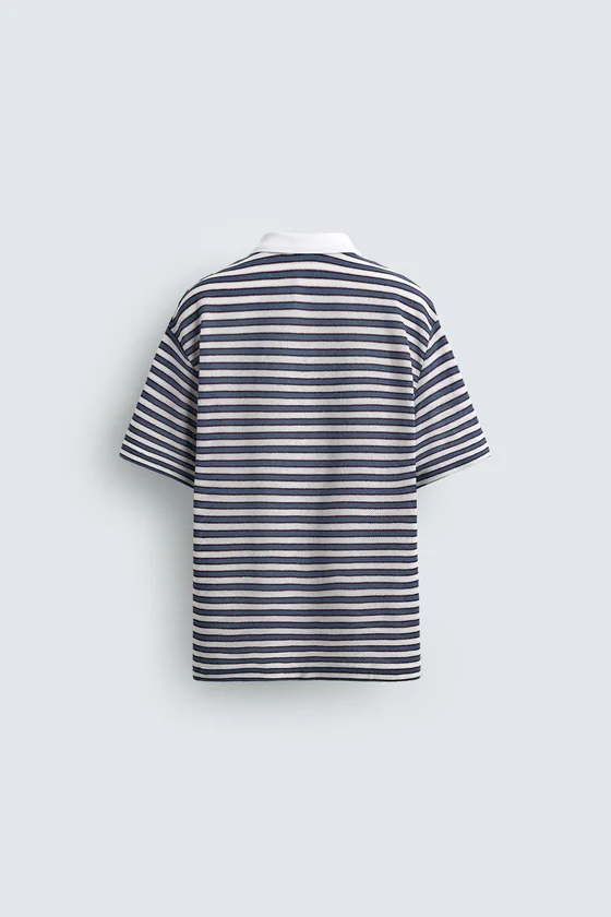 ПОЛО JACQUARD В ПОЛОСКУ С ВЫШИВКОЙ