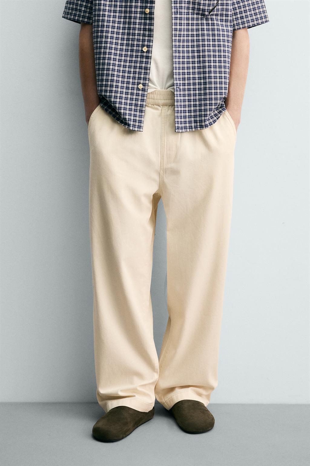 БРЮКИ RELAXED FIT В ЕЛОЧКУ