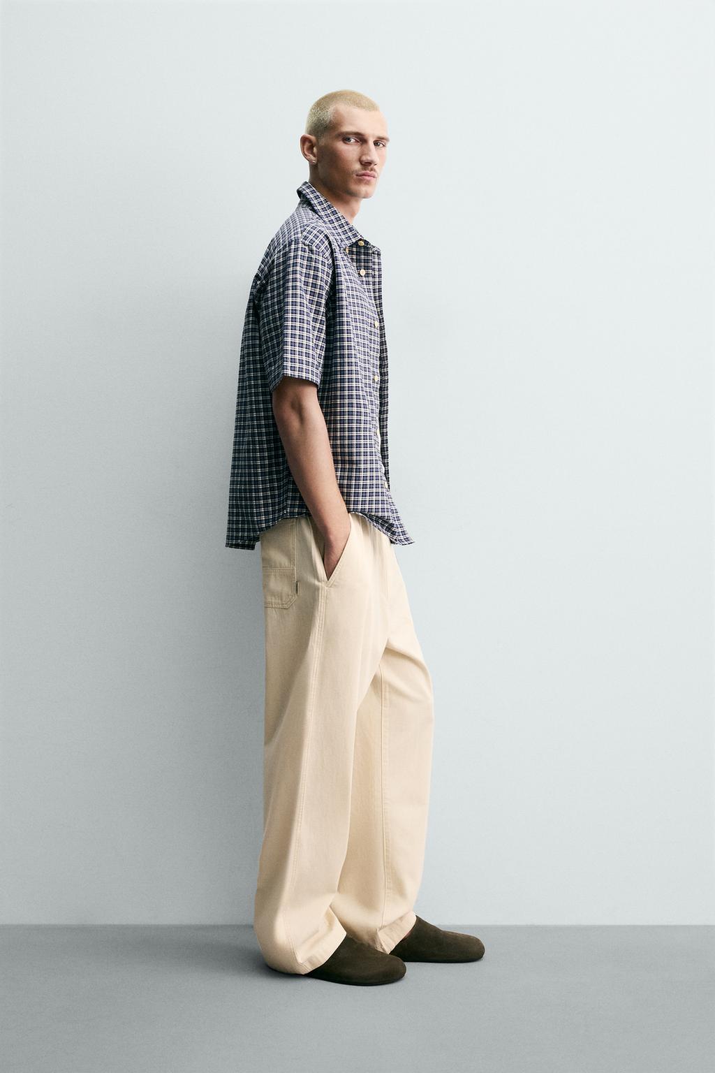 БРЮКИ RELAXED FIT В ЕЛОЧКУ