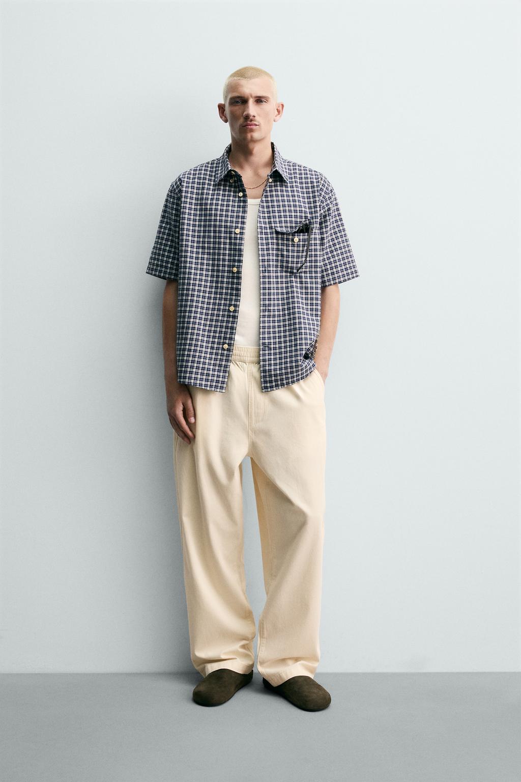 БРЮКИ RELAXED FIT В ЕЛОЧКУ