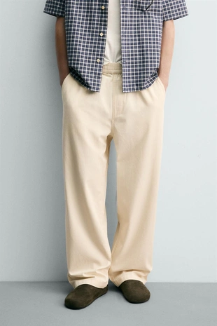 Брюки Relaxed Fit в елочку
