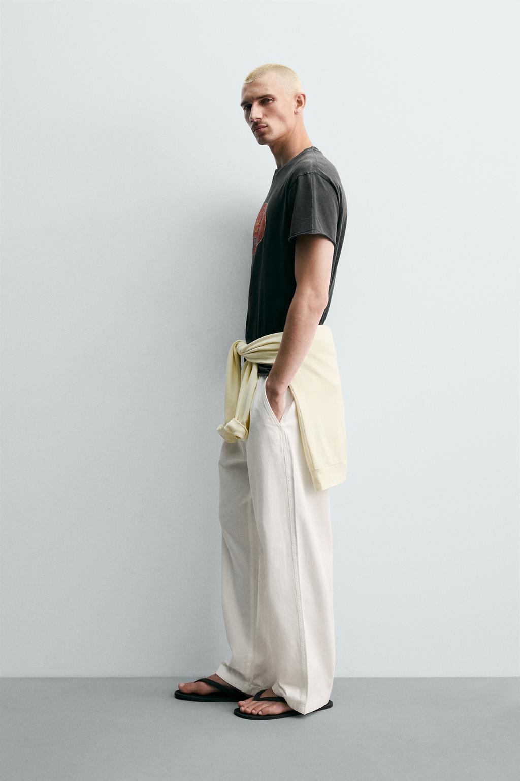 БРЮКИ RELAXED FIT В ЕЛОЧКУ