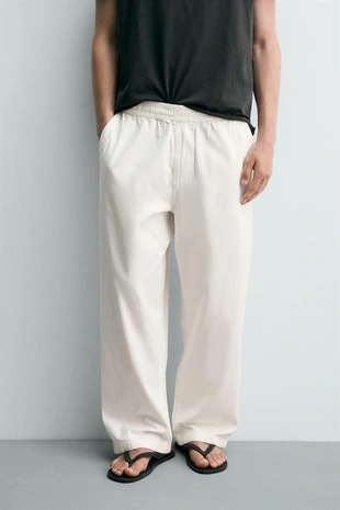 Брюки Relaxed Fit в елочку