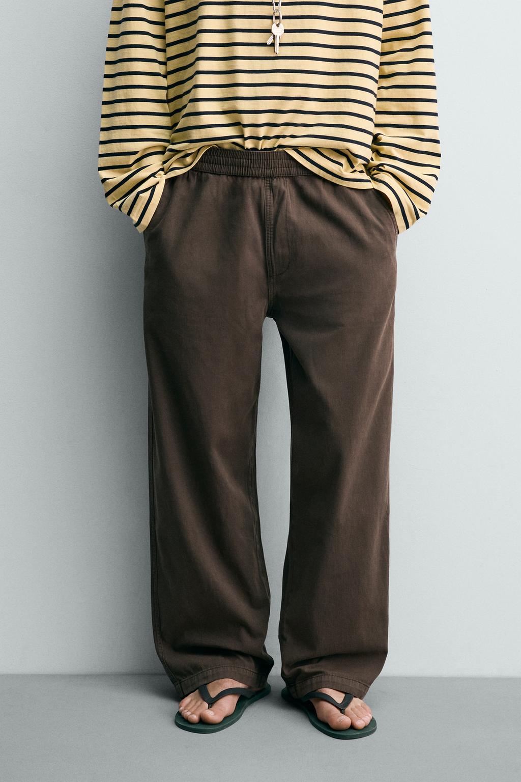 БРЮКИ RELAXED FIT В ЕЛОЧКУ
