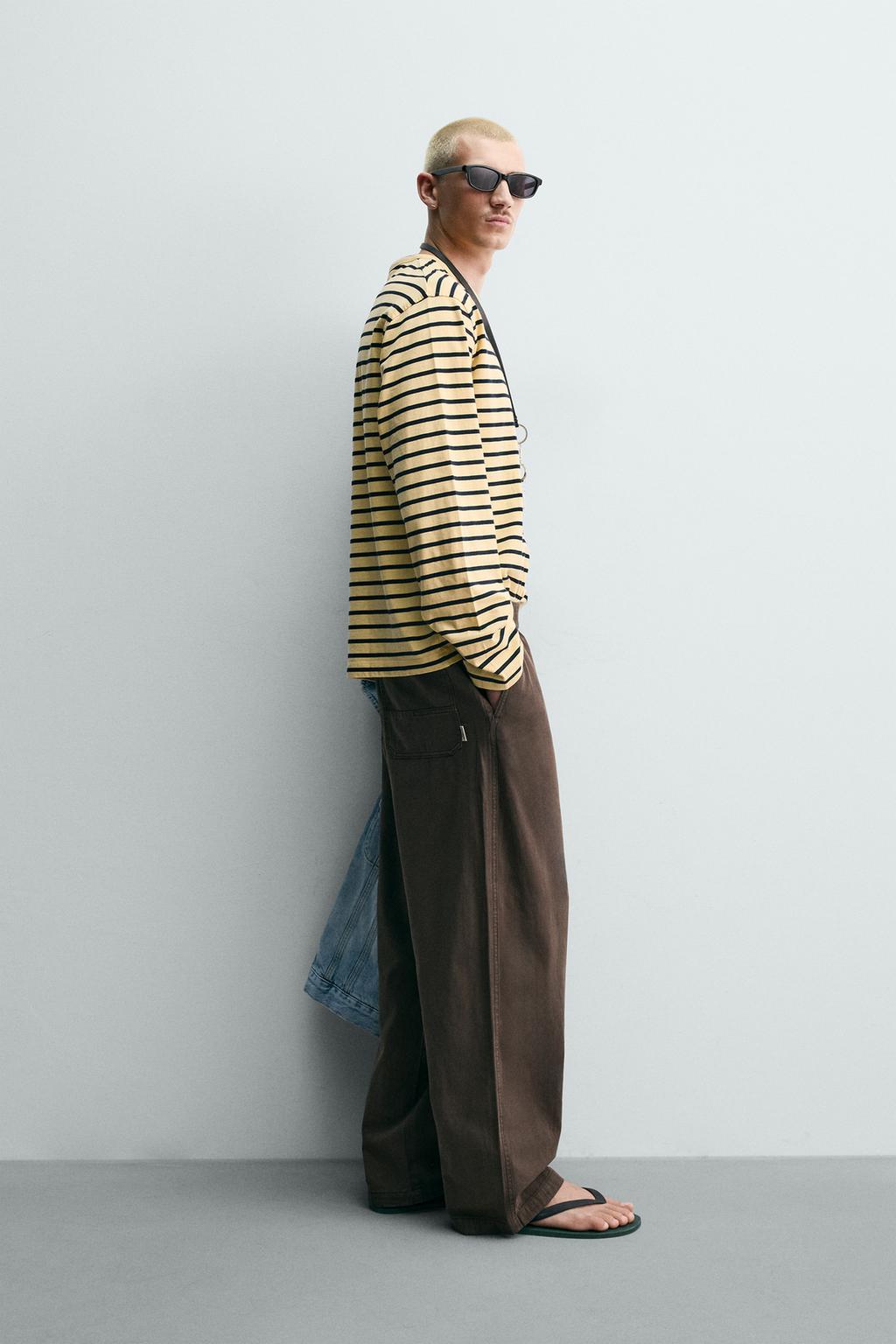БРЮКИ RELAXED FIT В ЕЛОЧКУ