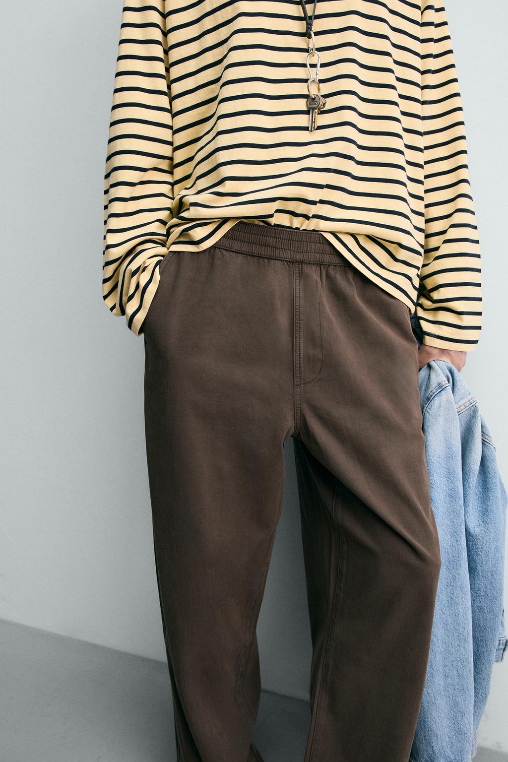 БРЮКИ RELAXED FIT В ЕЛОЧКУ