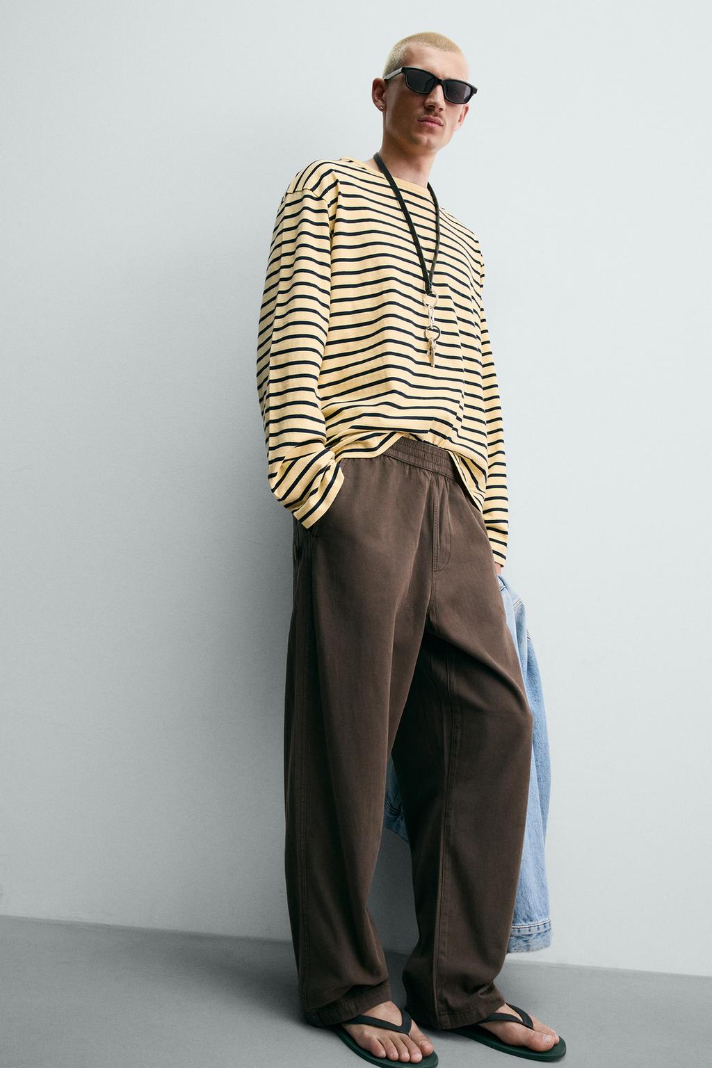 БРЮКИ RELAXED FIT В ЕЛОЧКУ