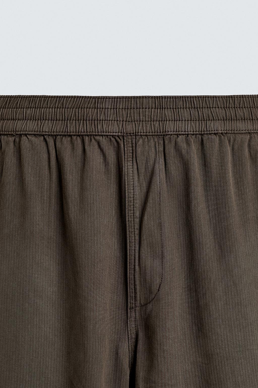 БРЮКИ RELAXED FIT В ЕЛОЧКУ