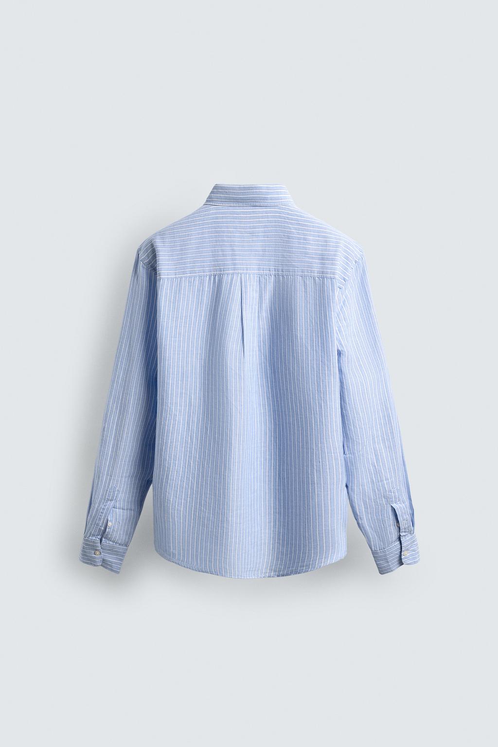 РУБАШКА REGULAR FIT ИЗ ЛЬНА И ХЛОПКА