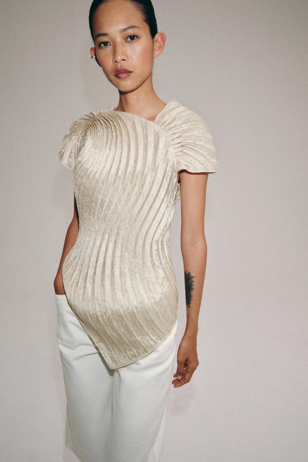 ПЛИССИРОВАННЫЙ ТОП — ZW COLLECTION