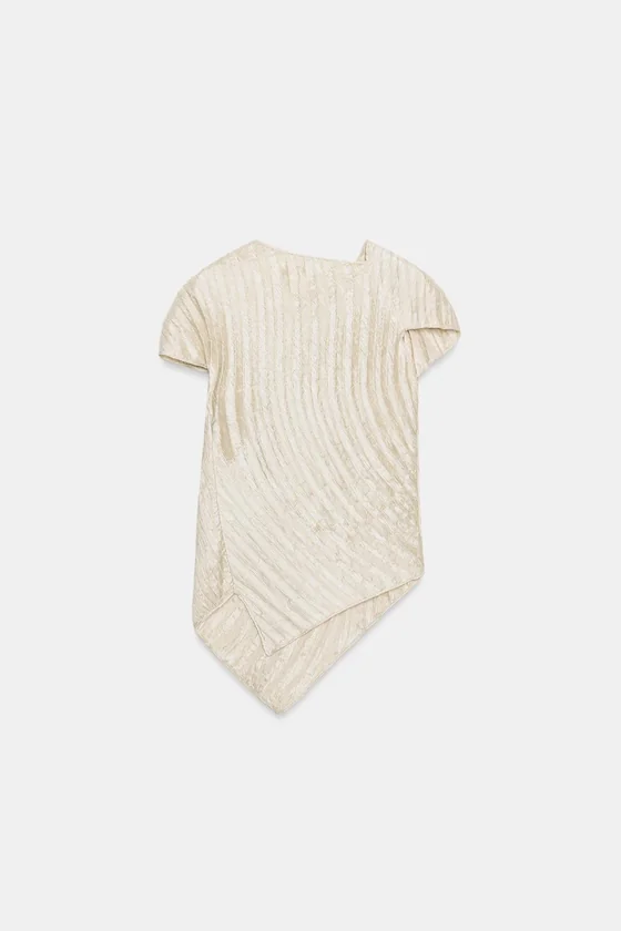 ПЛИССИРОВАННЫЙ ТОП — коллекция Zara «ZW»