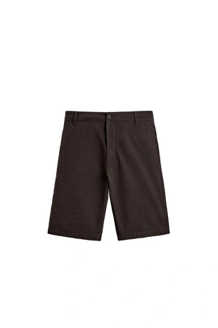 Шорты Regular Fit из сирсакера