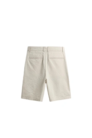 Шорты Regular Fit из сирсакера