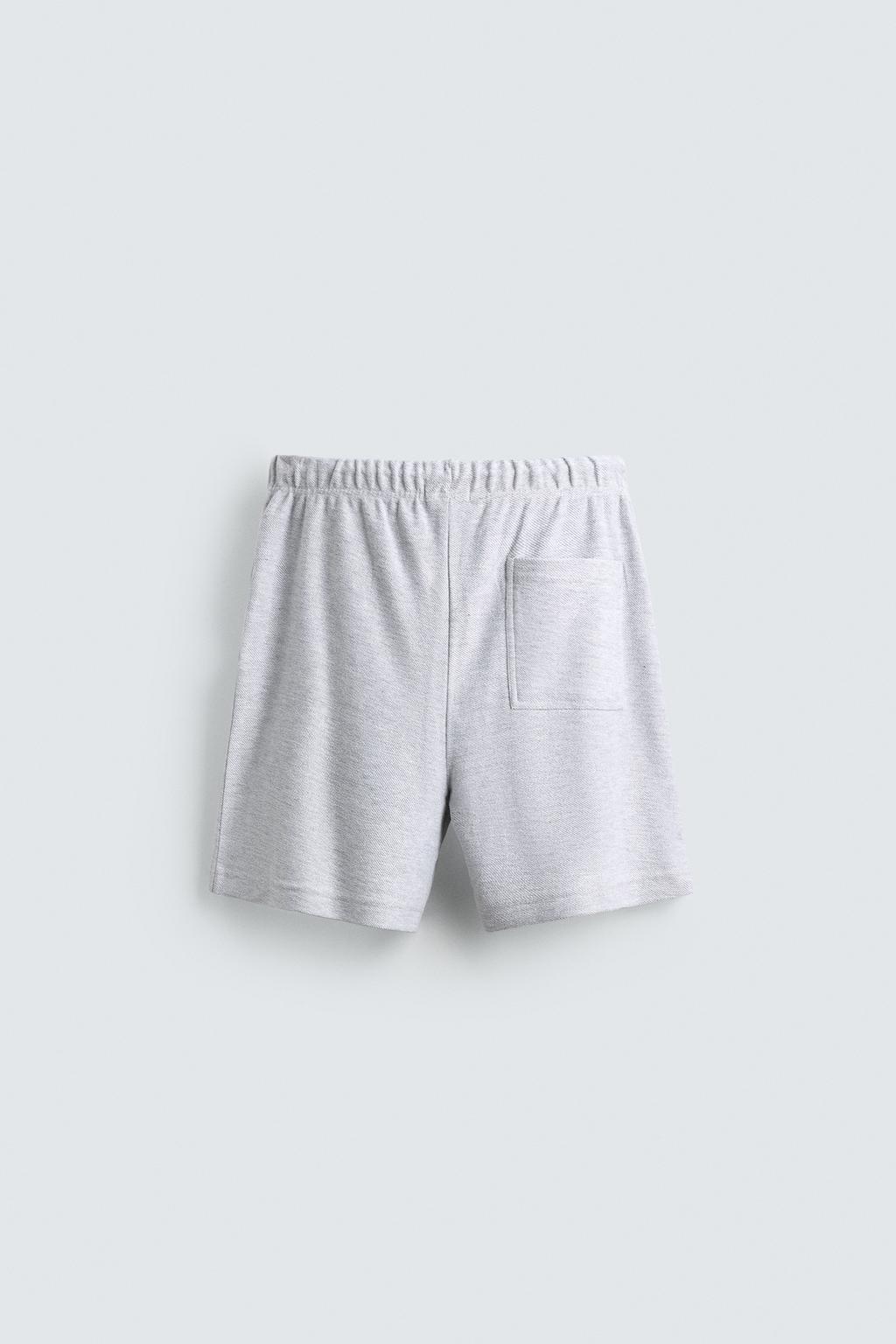 ШОРТЫ-ДЖОГГЕРЫ RELAXED FIT ИЗ ФАКТУРНОЙ ТКАНИ