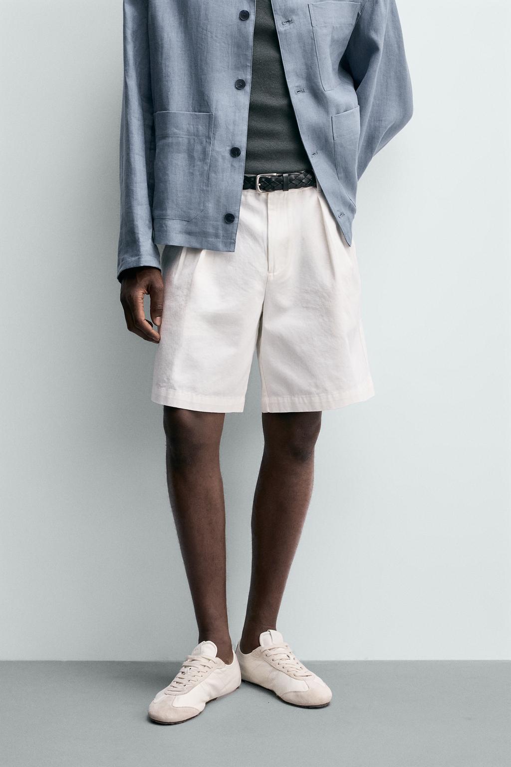 ШОРТЫ RELAXED FIT СО СКЛАДКАМИ