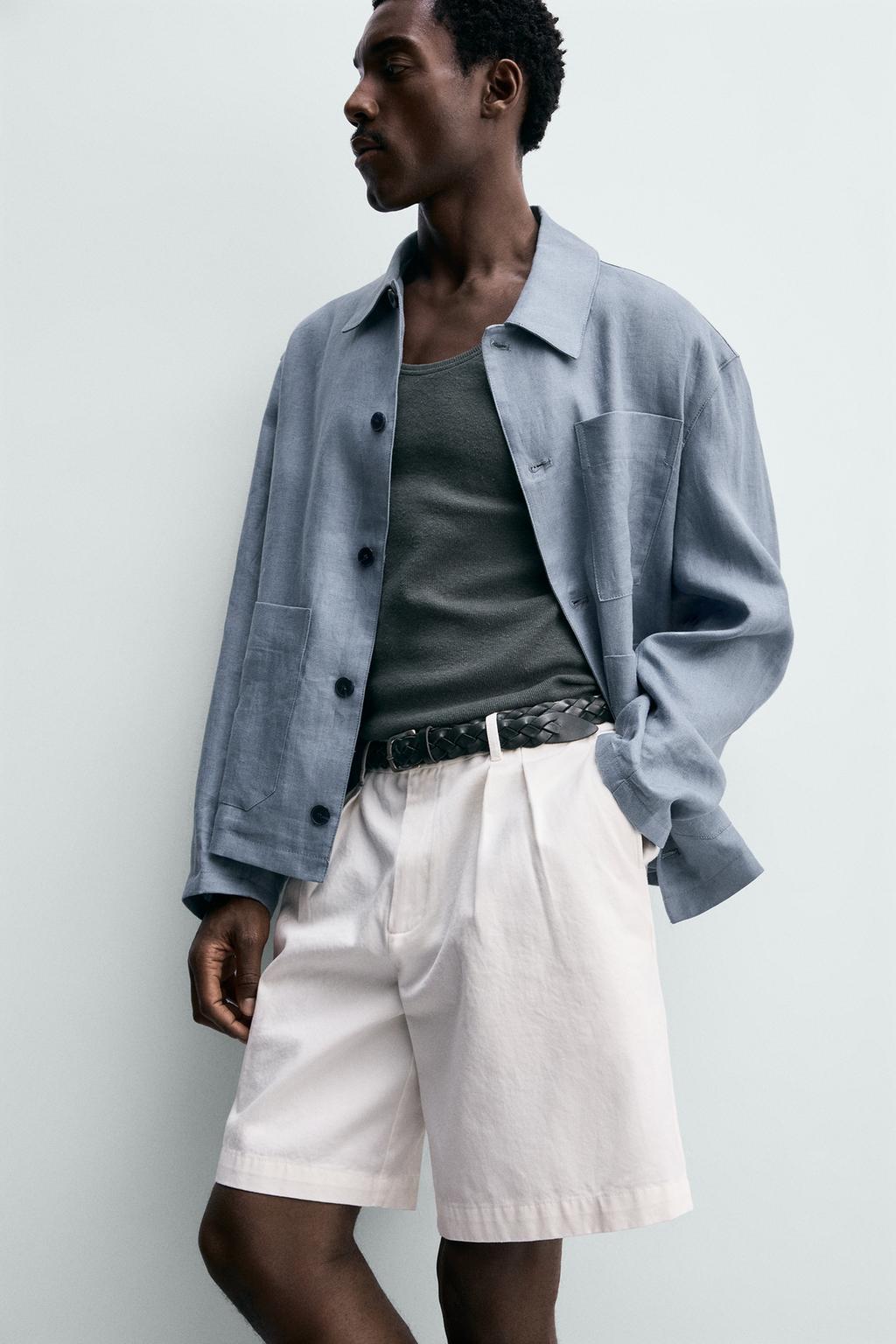 ШОРТЫ RELAXED FIT СО СКЛАДКАМИ