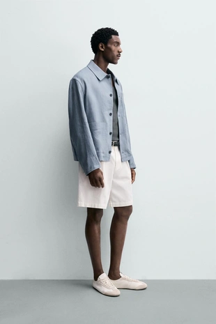 Шорты Relaxed Fit со складками
