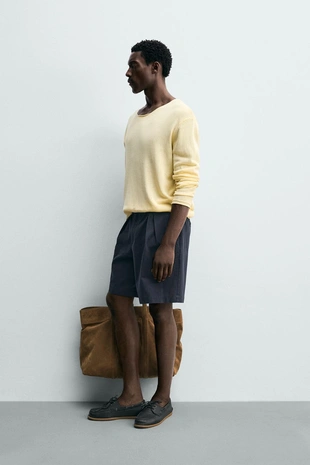 Шорты Relaxed Fit со складками