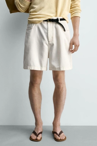 Шорты Relaxed Fit из смеси лиоцелла- Заказать в России