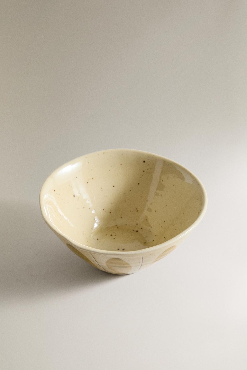 Керамическая миска oval с рисунком