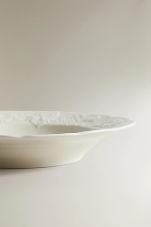 Тарелка для супа из фарфора с виноградным узором- Заказать в России