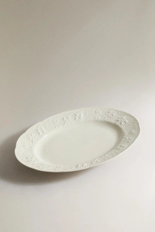 Фарфоровое овальное сервировочное блюдо grape porcelain- Заказать в России