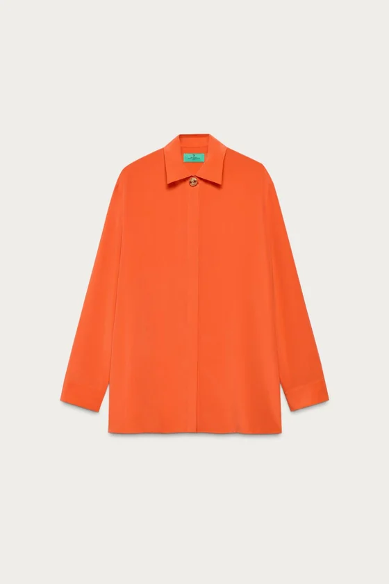 Рубашка marisa berenson x zara из 100% шелка