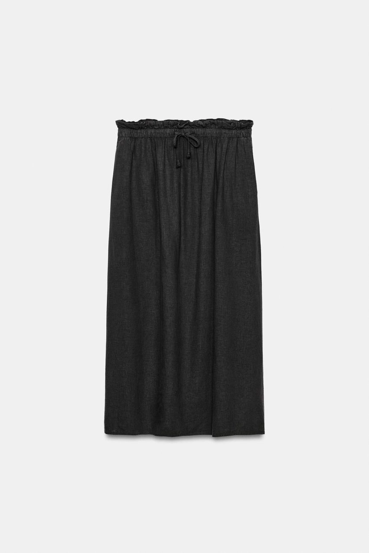 ДЛИННАЯ ЮБКА ИЗ ЛЬНА — коллекция Zara «ZW»